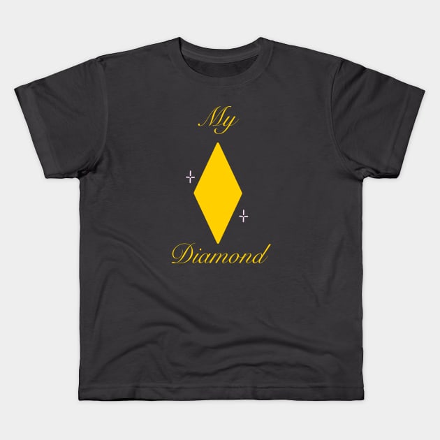 My Diamond: Yellow Kids T-Shirt by Starkisser